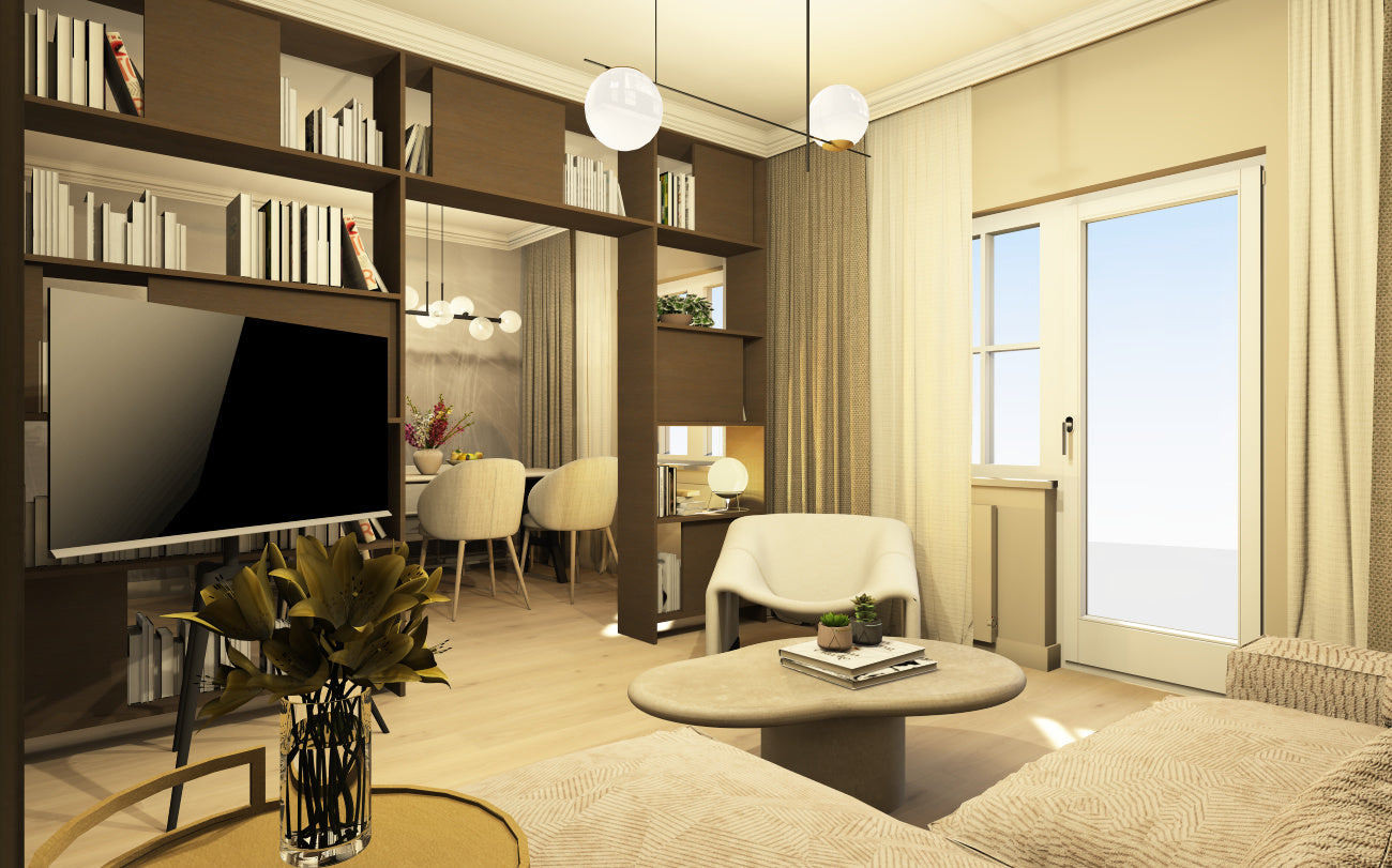 Wohn- & Esszimmer I kombiniert